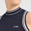Klassiek gebreid vest met hoge hals