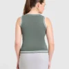 Klassiek gebreid vest met V-hals