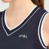 Klassiek gebreid vest met V-hals