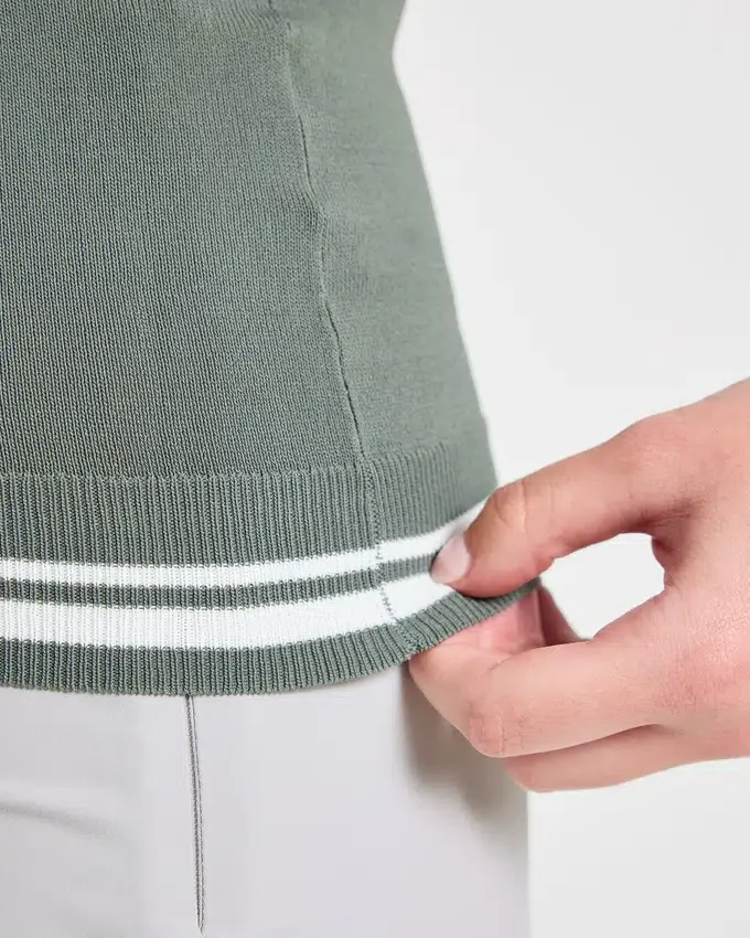 Klassiek gebreid vest met V-hals