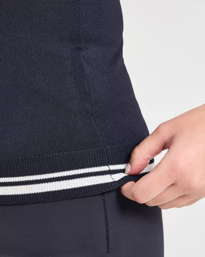 Klassiek gebreid vest met V-hals