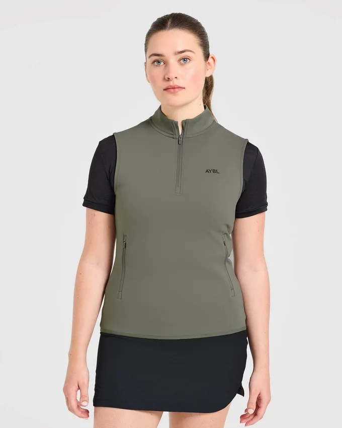 Klassiek vest met 1/4 ritssluiting