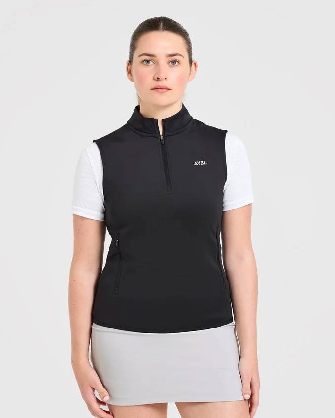 Klassiek vest met 1/4 ritssluiting