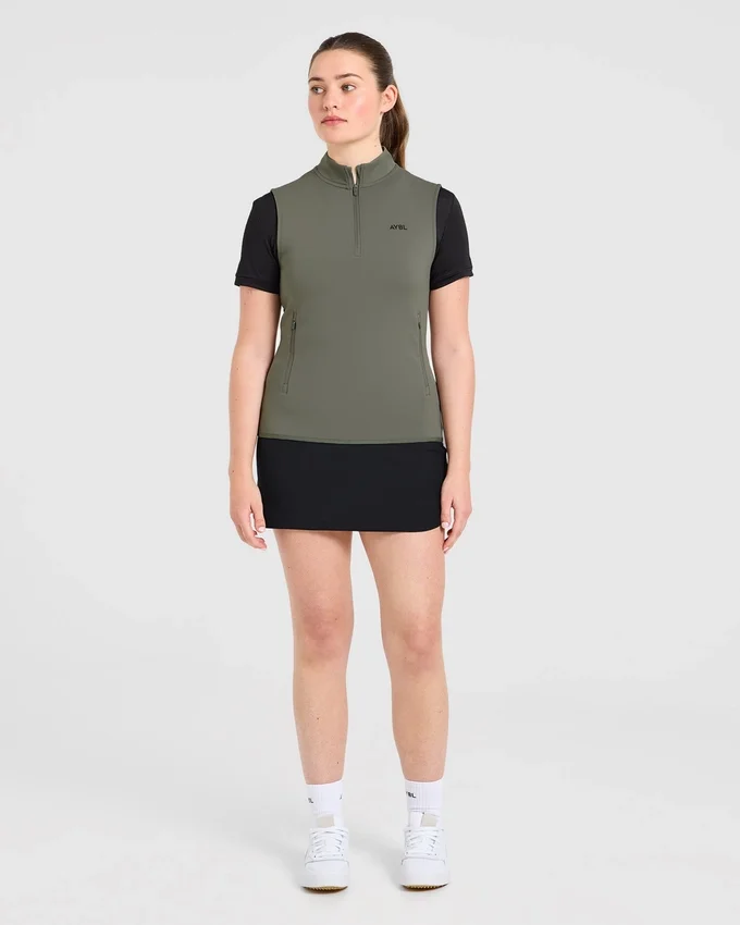 Klassiek vest met 1/4 ritssluiting