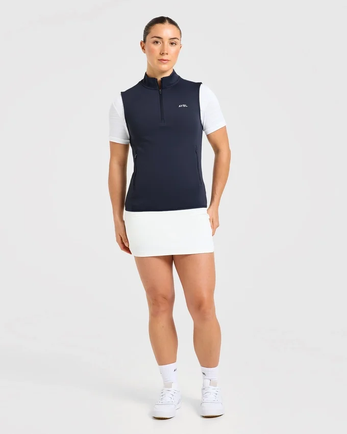 Klassiek vest met 1/4 ritssluiting