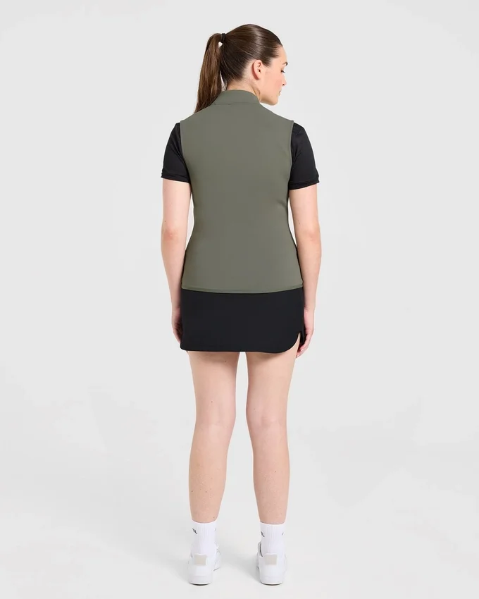 Klassiek vest met 1/4 ritssluiting