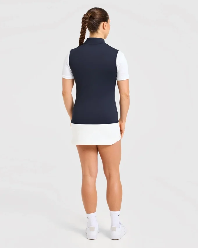 Klassiek vest met 1/4 ritssluiting