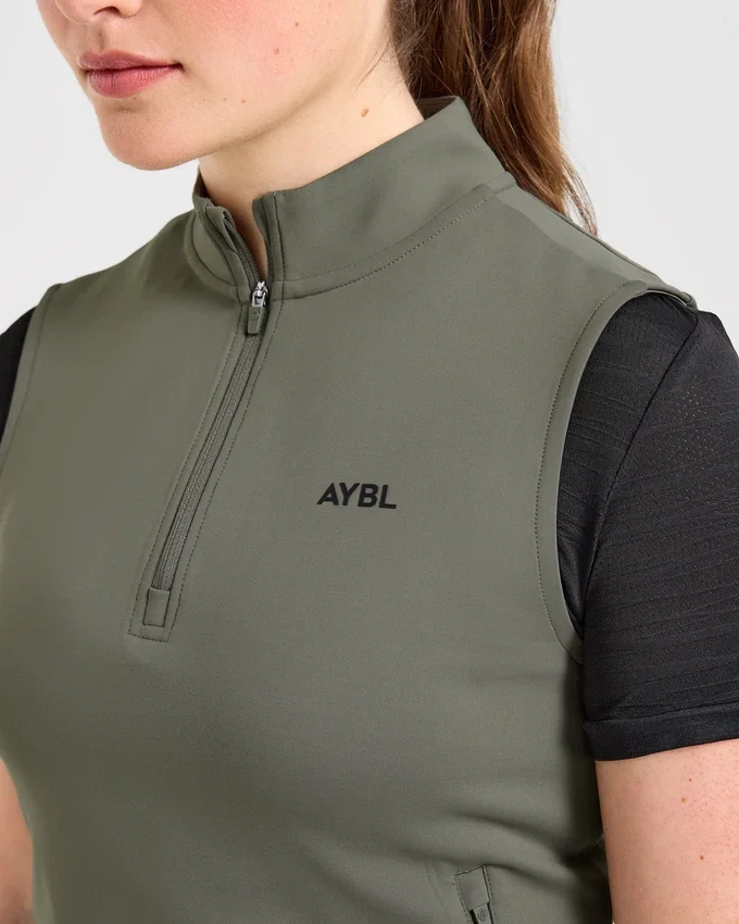 Klassiek vest met 1/4 ritssluiting