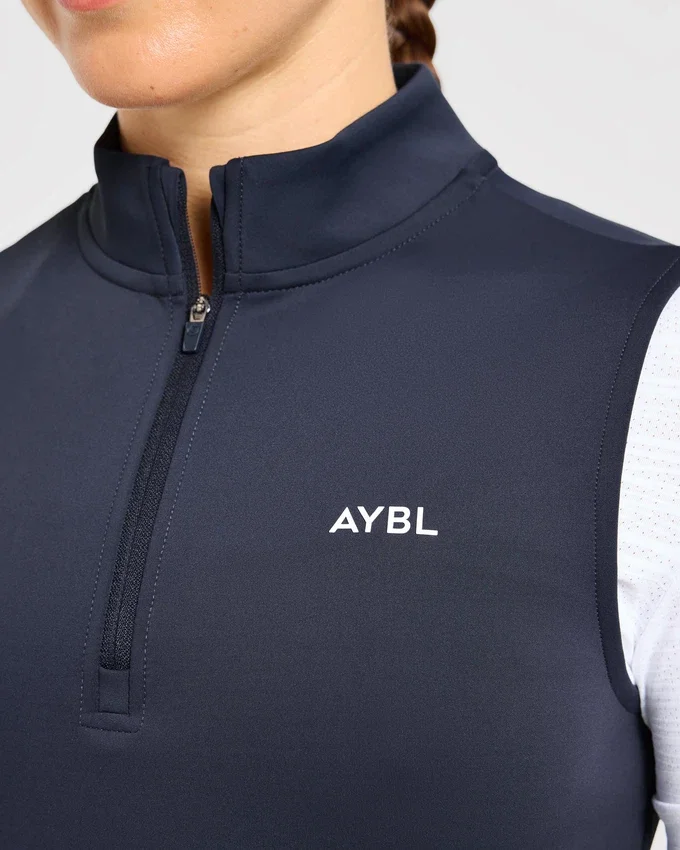 Klassiek vest met 1/4 ritssluiting