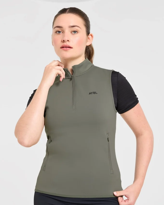 Klassiek vest met 1/4 ritssluiting