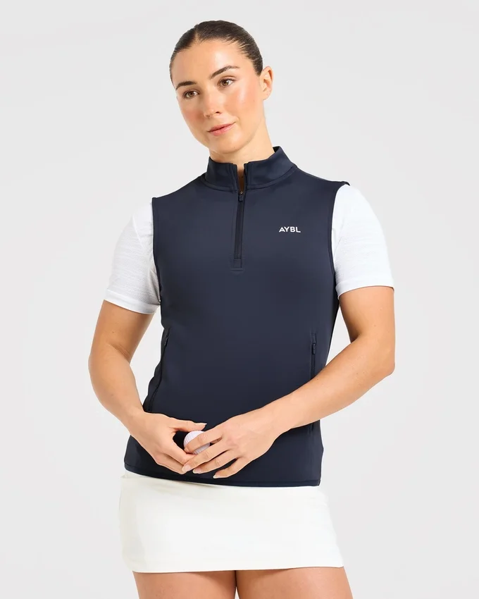 Klassiek vest met 1/4 ritssluiting