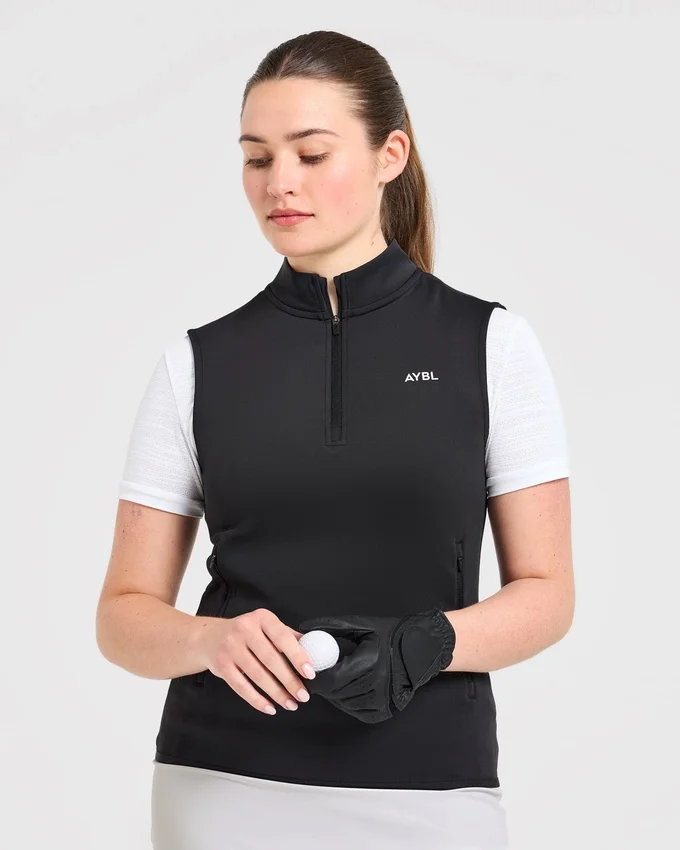 Klassiek vest met 1/4 ritssluiting