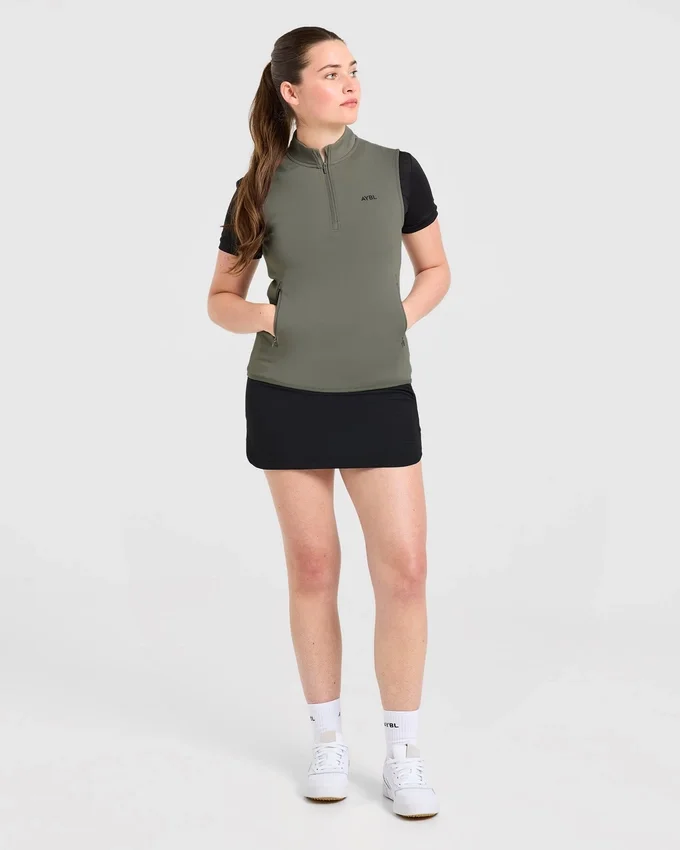 Klassiek vest met 1/4 ritssluiting