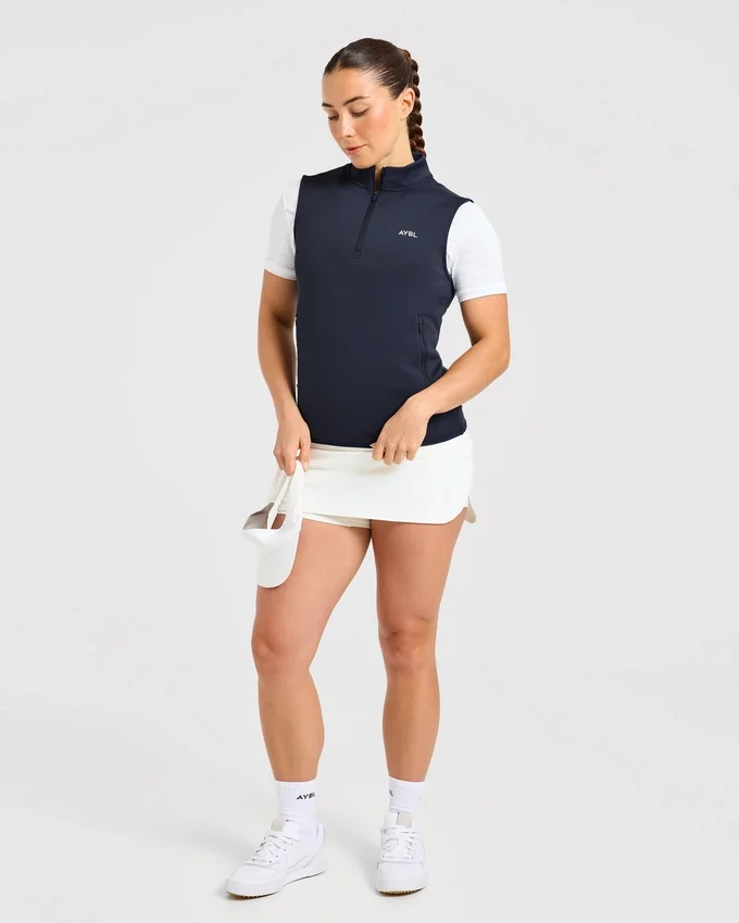 Klassiek vest met 1/4 ritssluiting