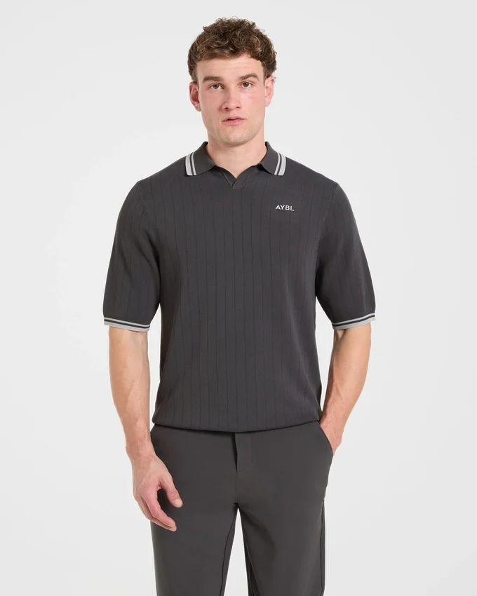 Klassieke gebreide polo