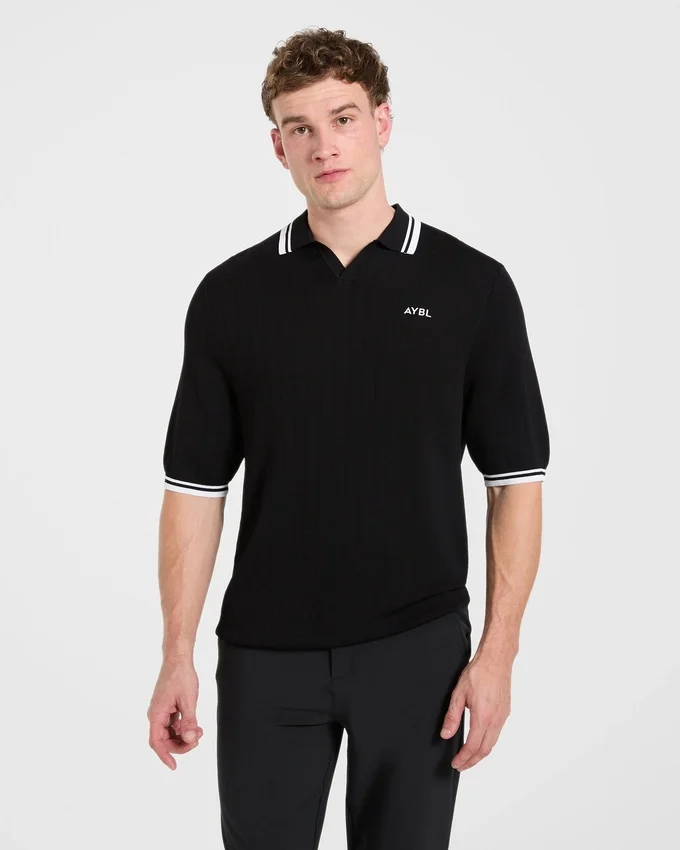 Klassieke gebreide polo