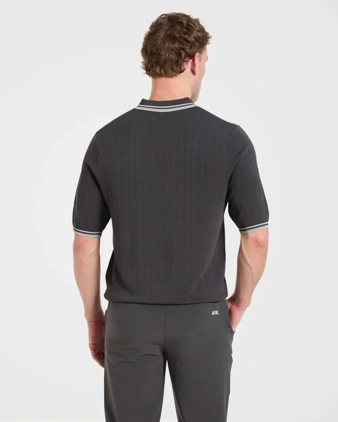 Klassieke gebreide polo