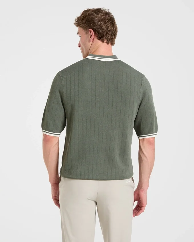 Klassieke gebreide polo