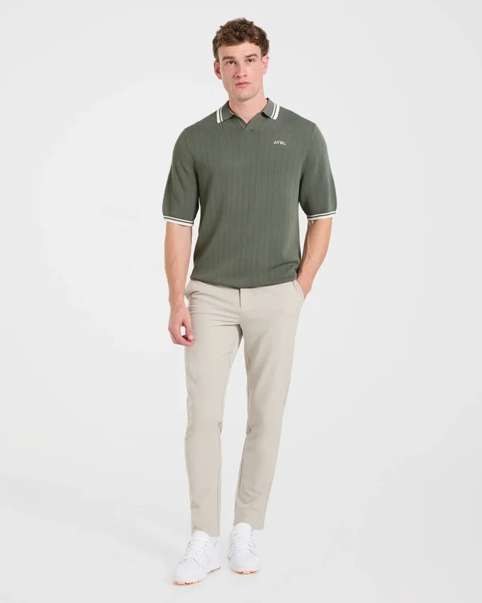 Klassieke gebreide polo
