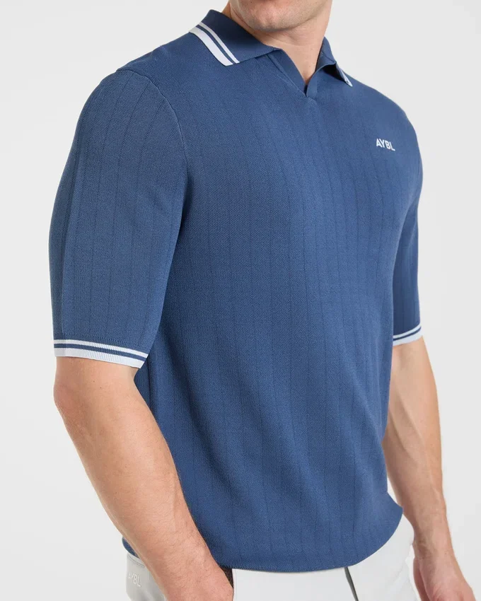 Klassieke gebreide polo