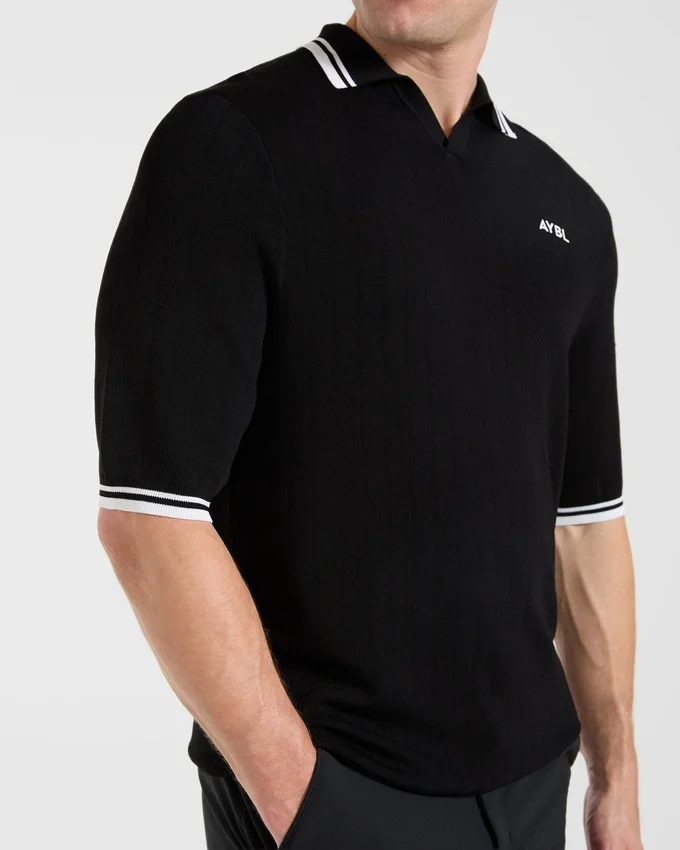 Klassieke gebreide polo