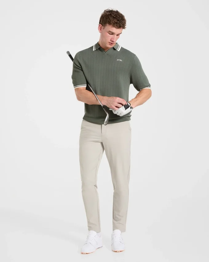 Klassieke gebreide polo