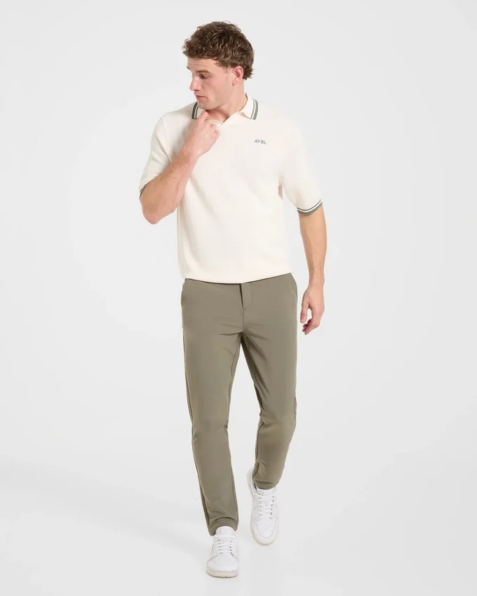 Klassieke gebreide polo