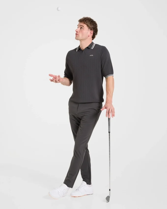 Klassieke gebreide polo