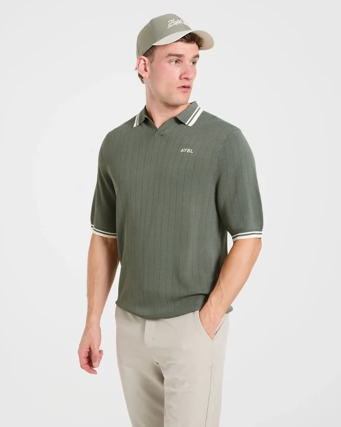 Klassieke gebreide polo