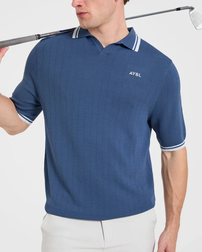 Klassieke gebreide polo