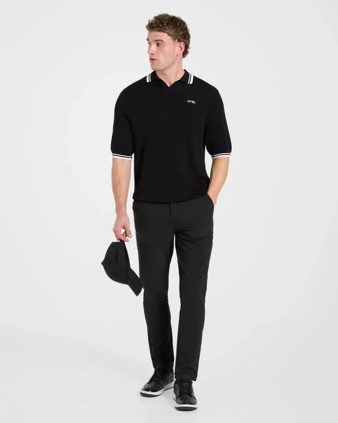 Klassieke gebreide polo