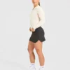 Klassieke gebreide polo met lange mouwen