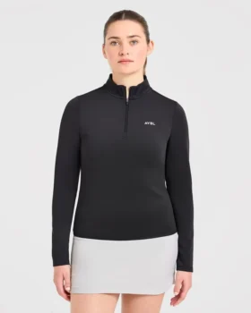 Klassieke pullover met 1/4 rits