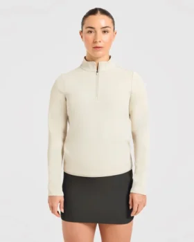 Klassieke pullover met 1/4 rits