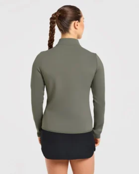 Klassieke pullover met 1/4 rits