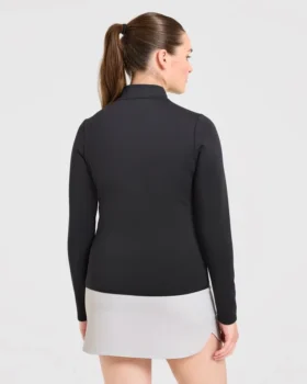 Klassieke pullover met 1/4 rits