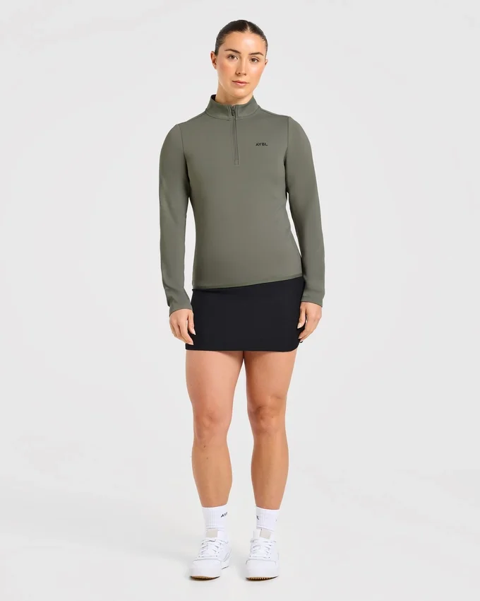 Klassieke pullover met 1/4 rits