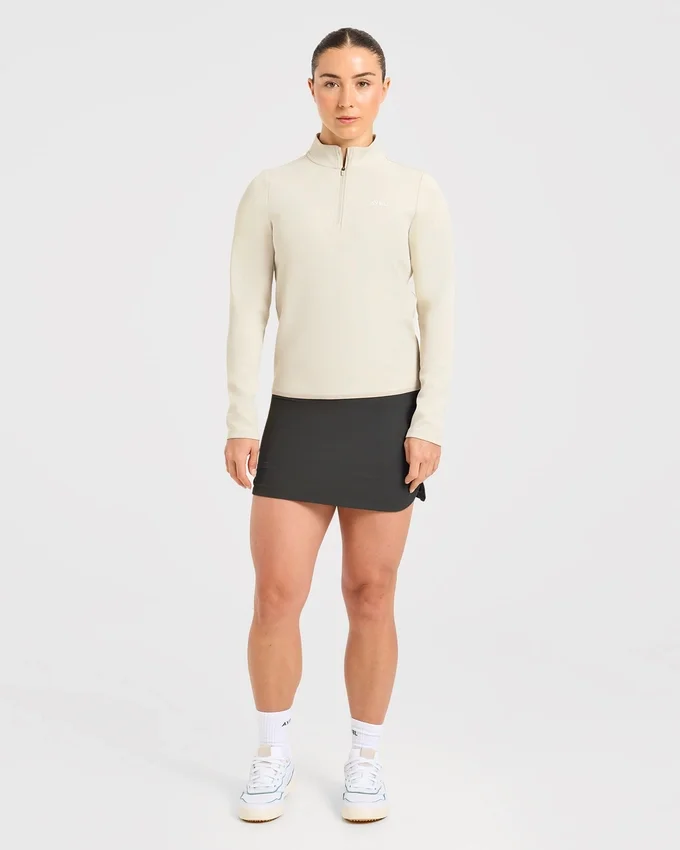 Klassieke pullover met 1/4 rits