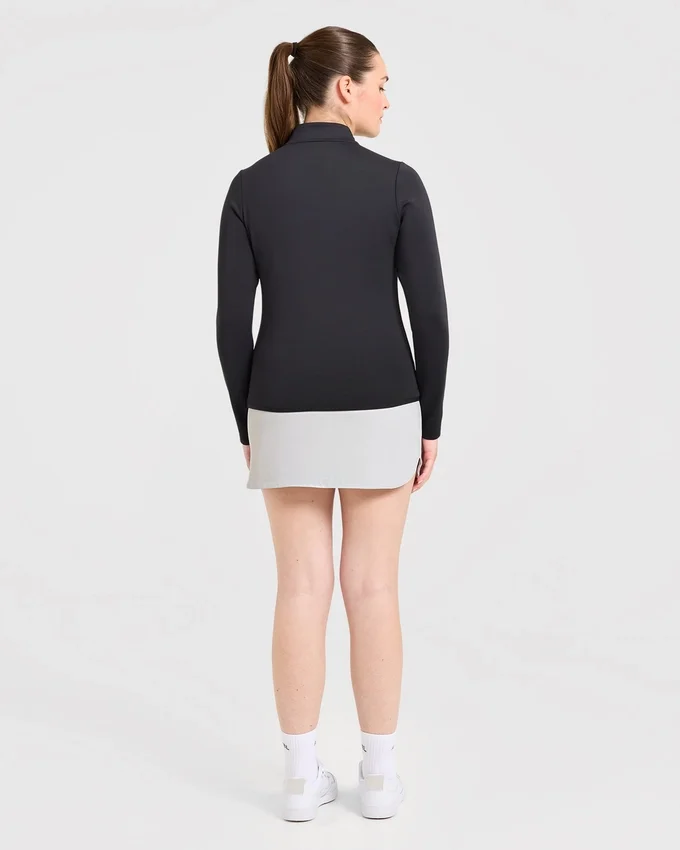 Klassieke pullover met 1/4 rits