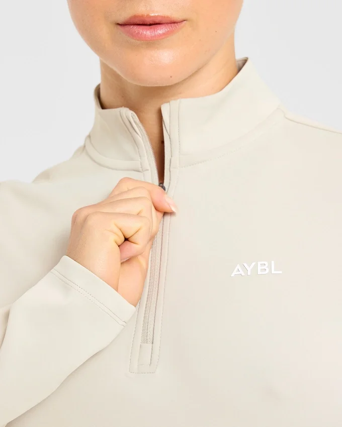 Klassieke pullover met 1/4 rits