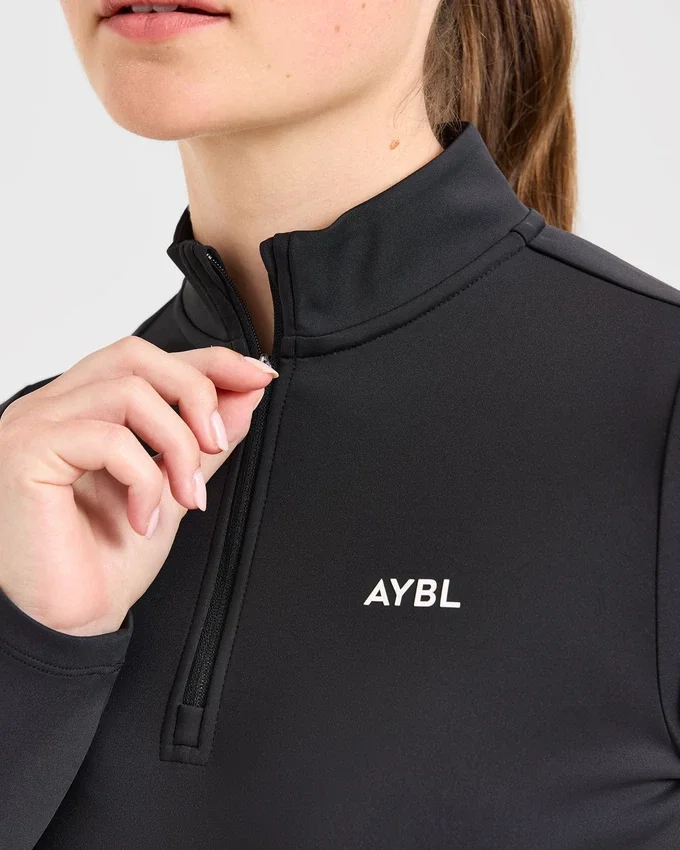 Klassieke pullover met 1/4 rits