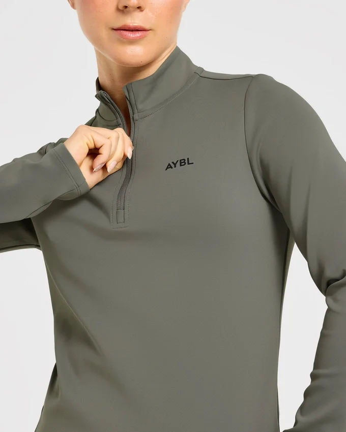 Klassieke pullover met 1/4 rits