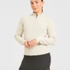 Klassieke pullover met 1/4 rits