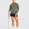 Klassieke pullover met 1/4 rits