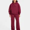 Klassieke, zachte oversized Joggingbroek met rechte pijpen