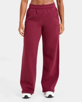 Klassieke, zachte oversized Joggingbroek met rechte pijpen