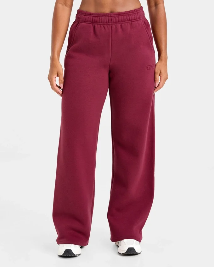 Klassieke, zachte oversized Joggingbroek met rechte pijpen