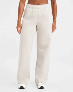 Klassieke, zachte oversized Joggingbroek met rechte pijpen