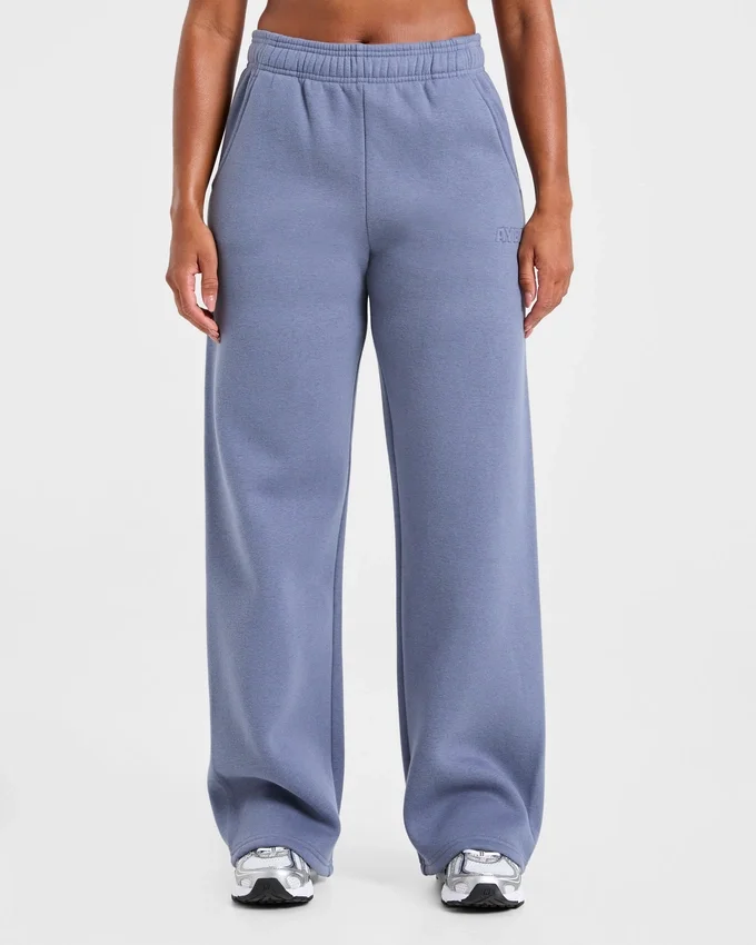 Klassieke, zachte oversized Joggingbroek met rechte pijpen