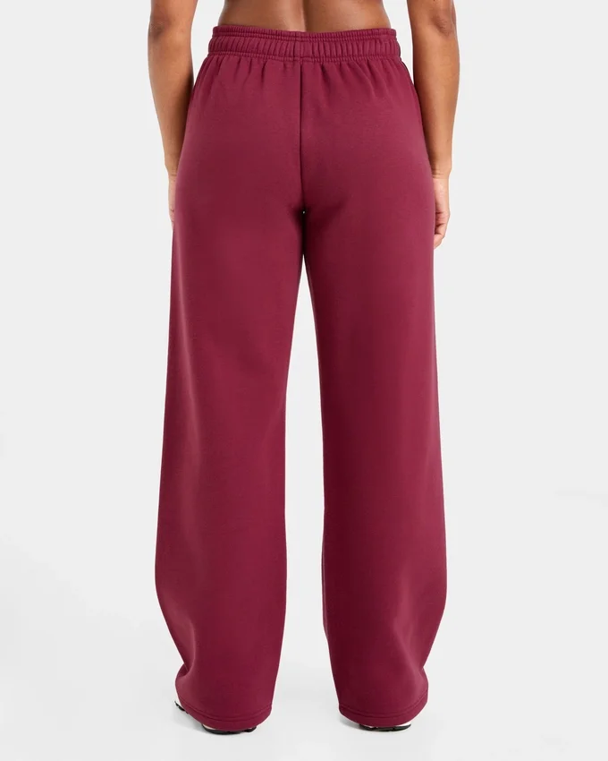 Klassieke, zachte oversized Joggingbroek met rechte pijpen